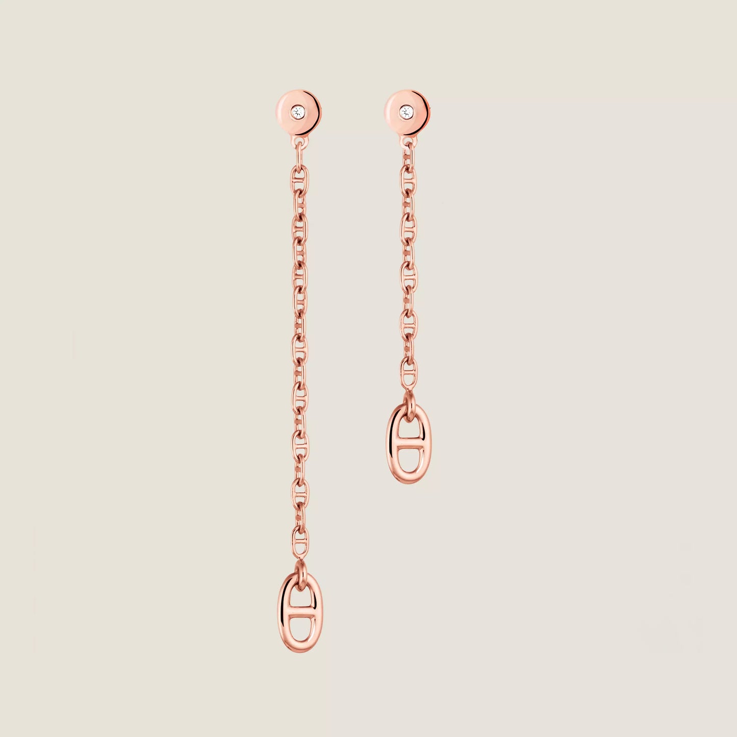 AMS-H119550B Japanese character pig nose long earrings