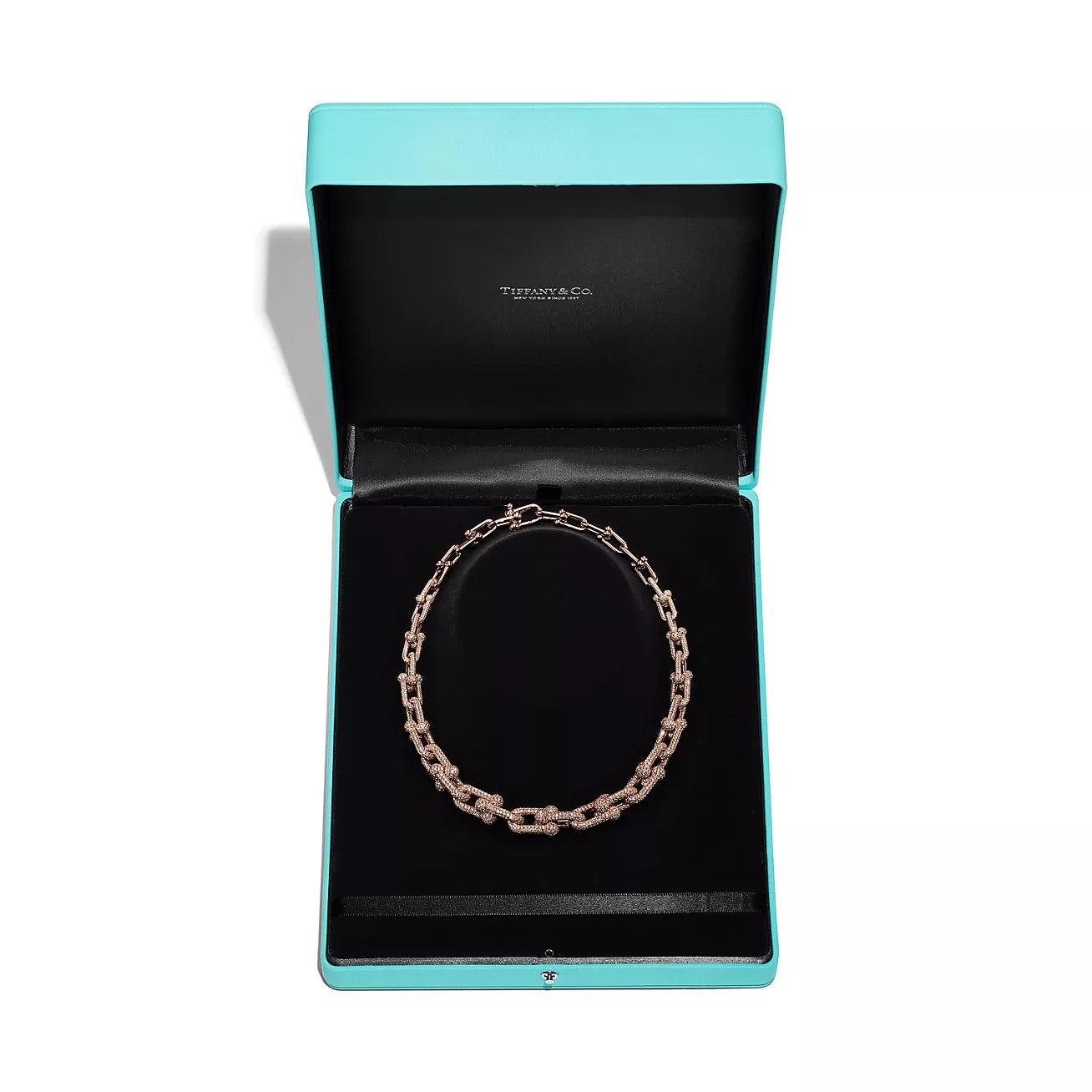 TIF-70750988 large round bead iron ball necklace with many diamonds