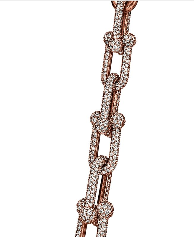 TIF-70750988 large round bead iron ball necklace with many diamonds