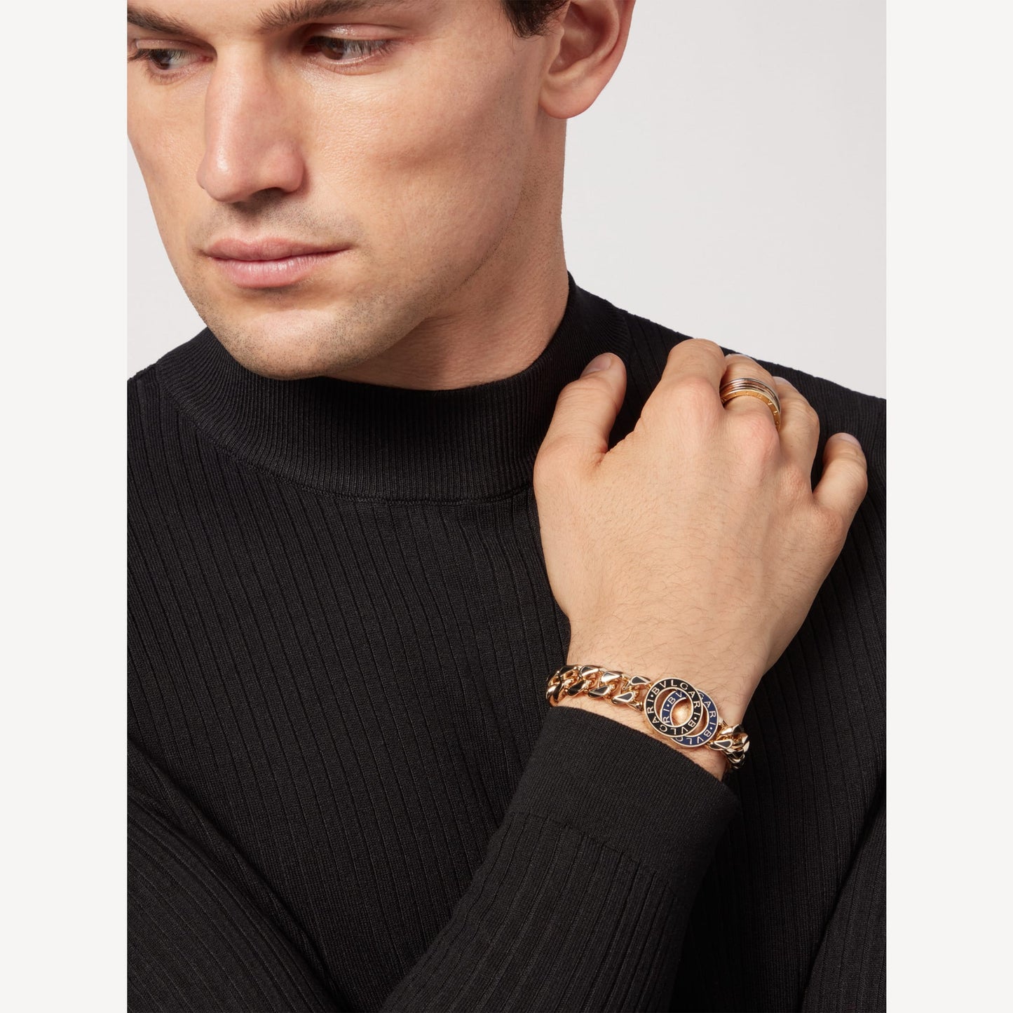 BGL-291820 round denim chain bracelet