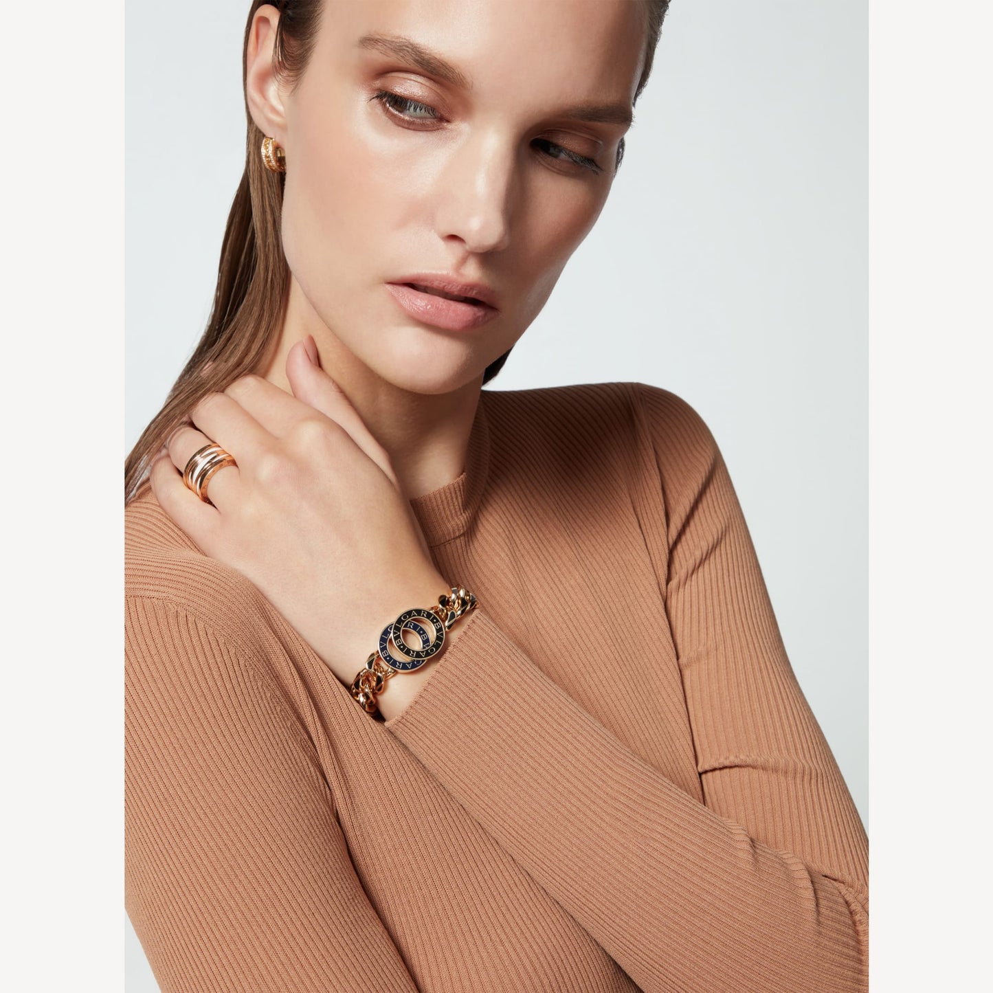 BGL-291820 round denim chain bracelet