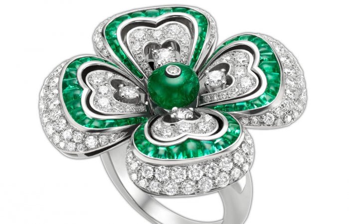 BGL-263373 round colorful wave face heart-shaped flower four-leaf clover square diamond ring