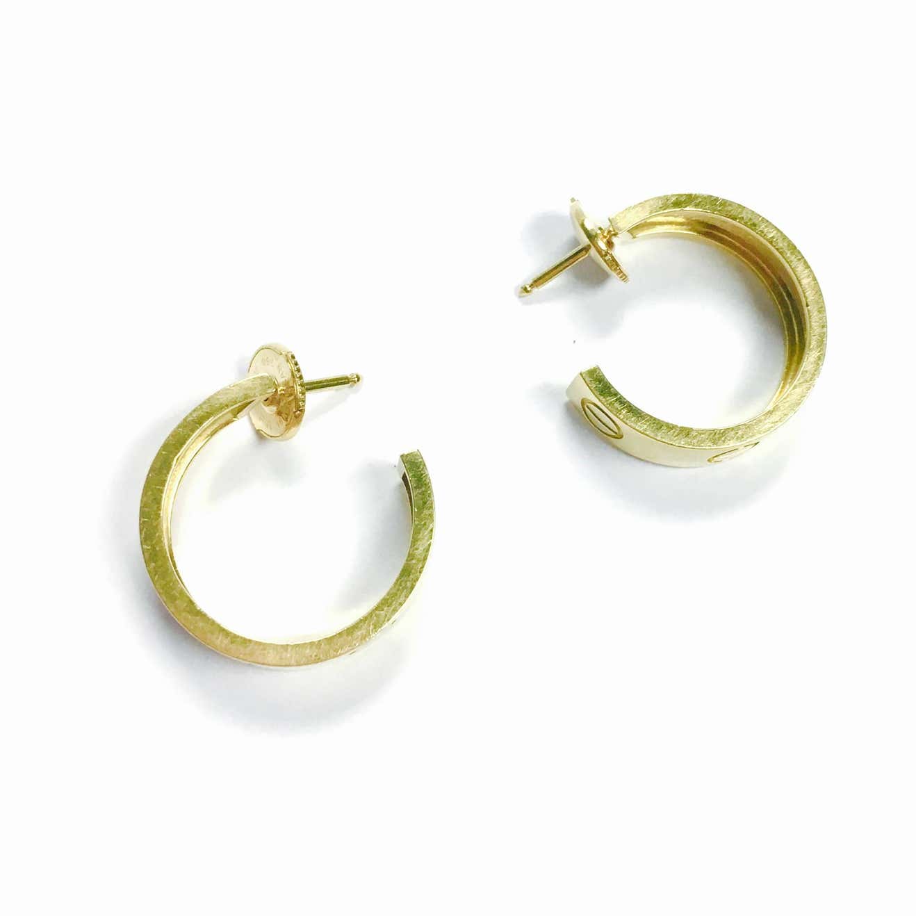 KDY-C54157 5.5 wide light gold screw C-shaped earrings