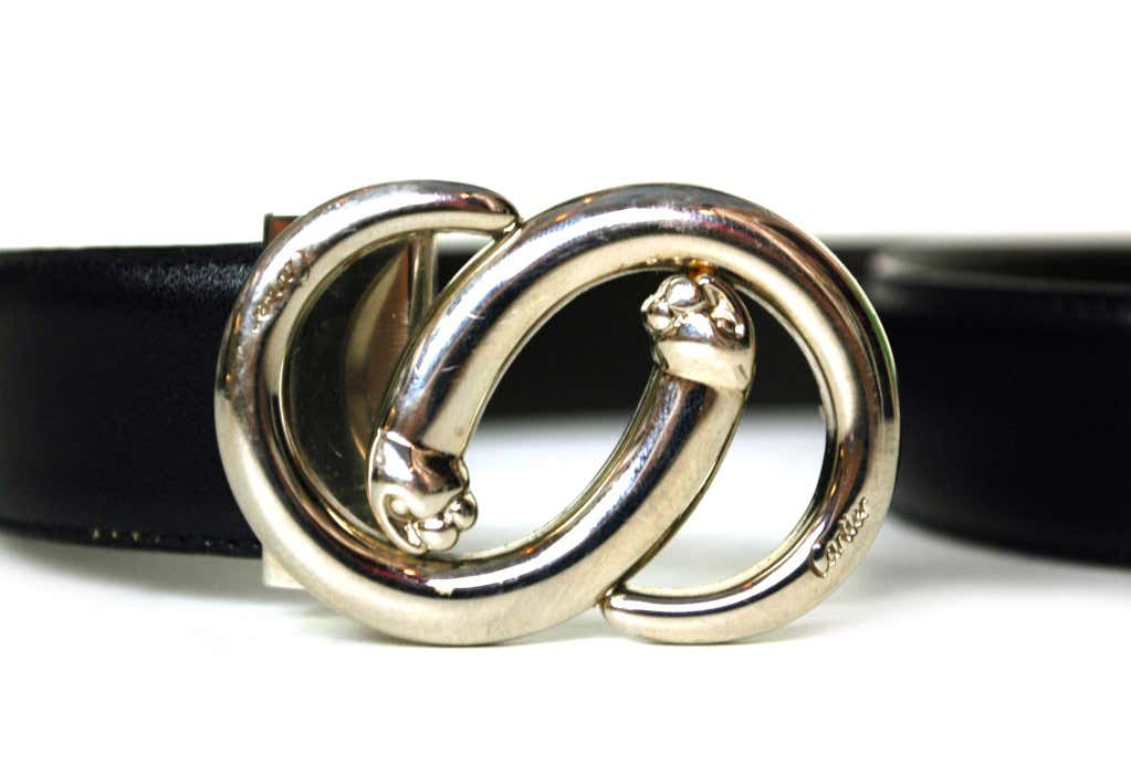 KDY-AU1302272 light gold semicircle double leopard belt buckle 36mm belt