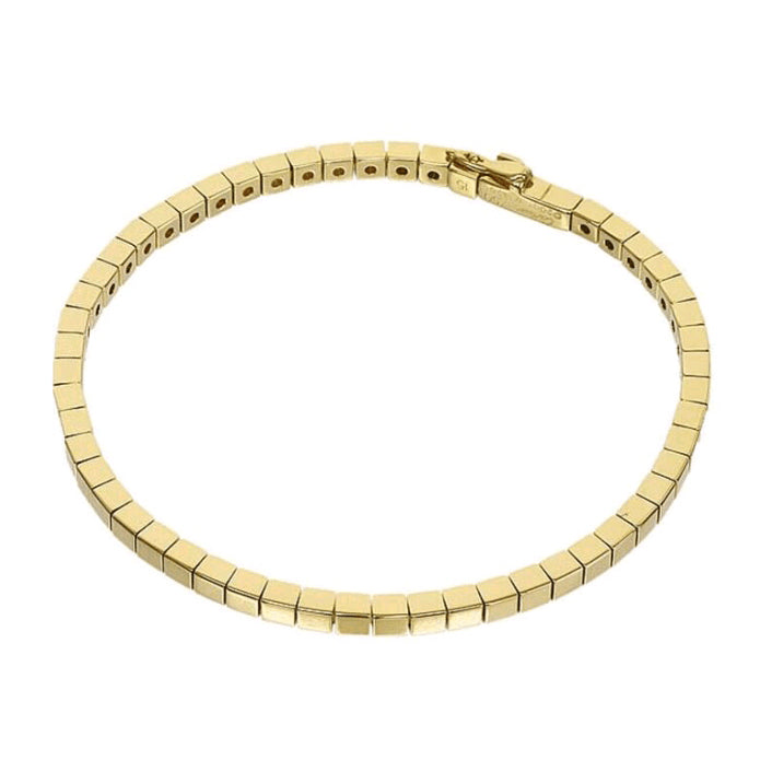 KDY-B2886649 light gold square plaid bracelet