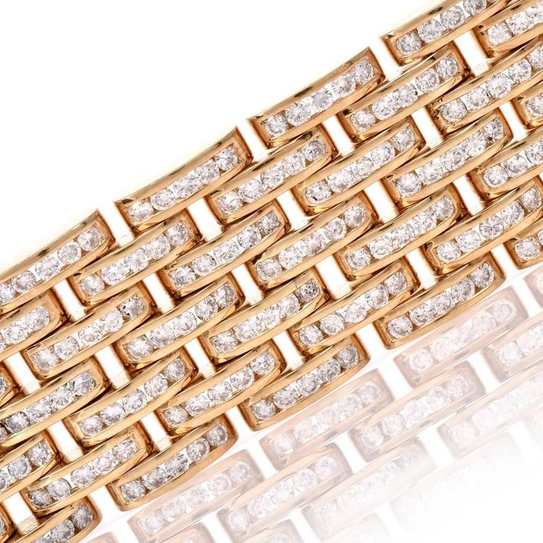 KDY-N6705617 diamond-filled seven-row tank bracelet