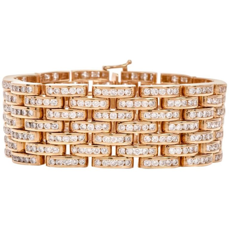 KDY-N6705617 diamond-filled seven-row tank bracelet