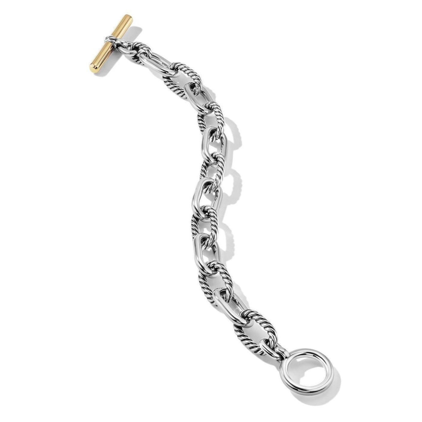 DWYM-B17550 twisted rope threaded light gold egg-shaped Q buckle bracelet 18cm