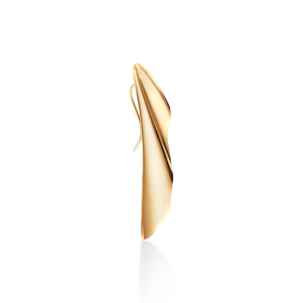TIF-60763895 Light Gold Water Wave Tide Earrings
