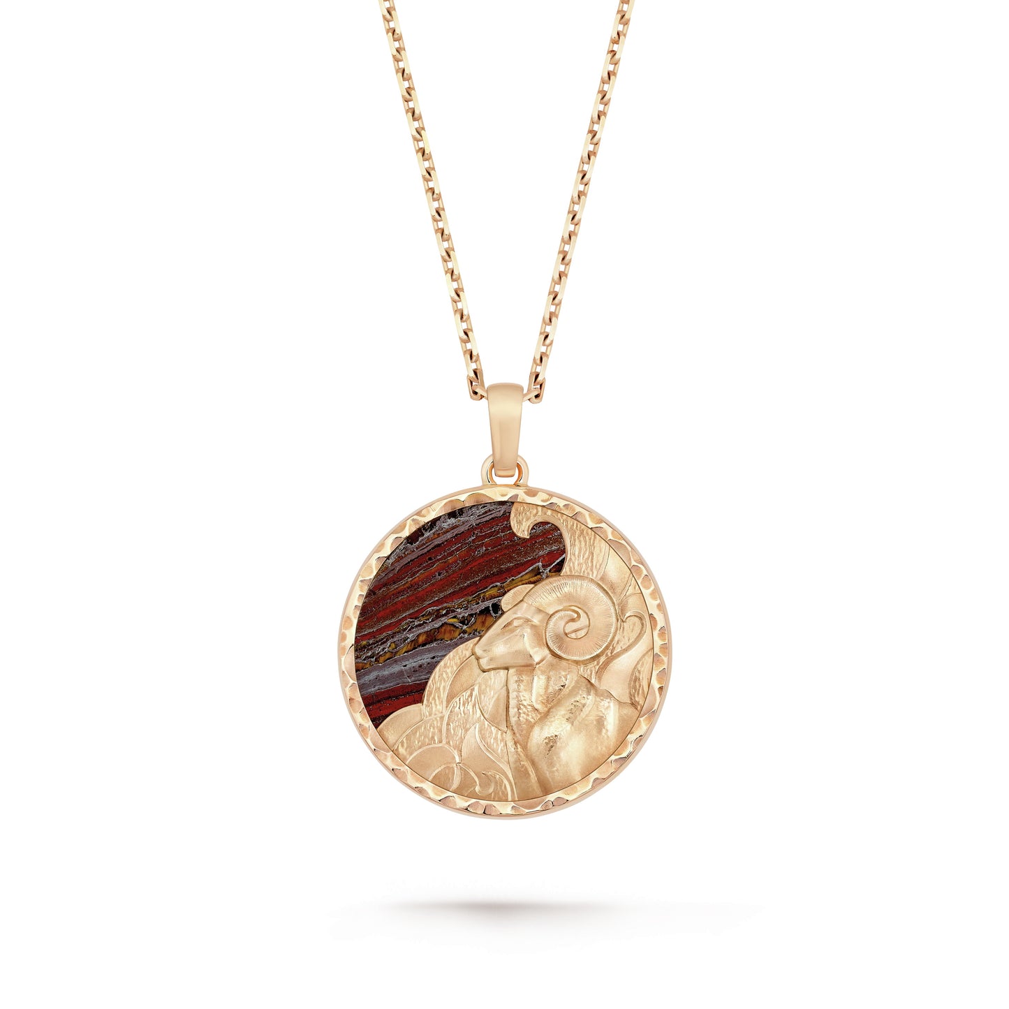VCARP9R800 26mm Aries twelve constellation pendant