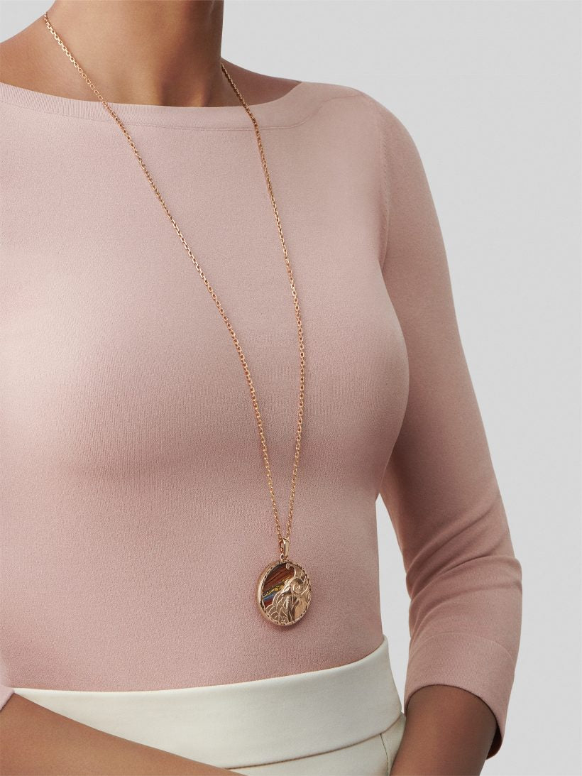 VCARP9R800 26mm Aries twelve constellation pendant
