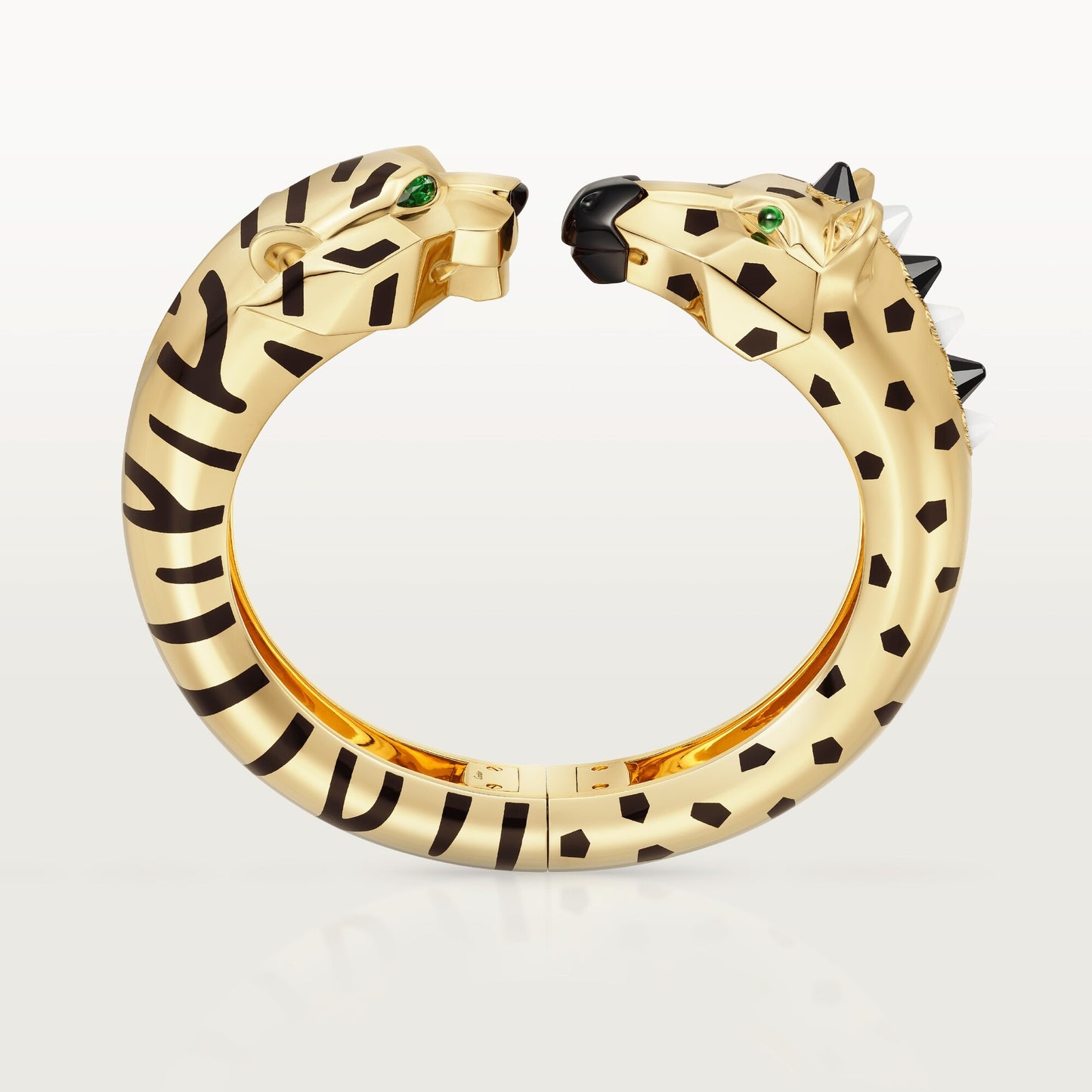 KDY-H6040215 Tiger Horse Head Double Head Open Bracelet