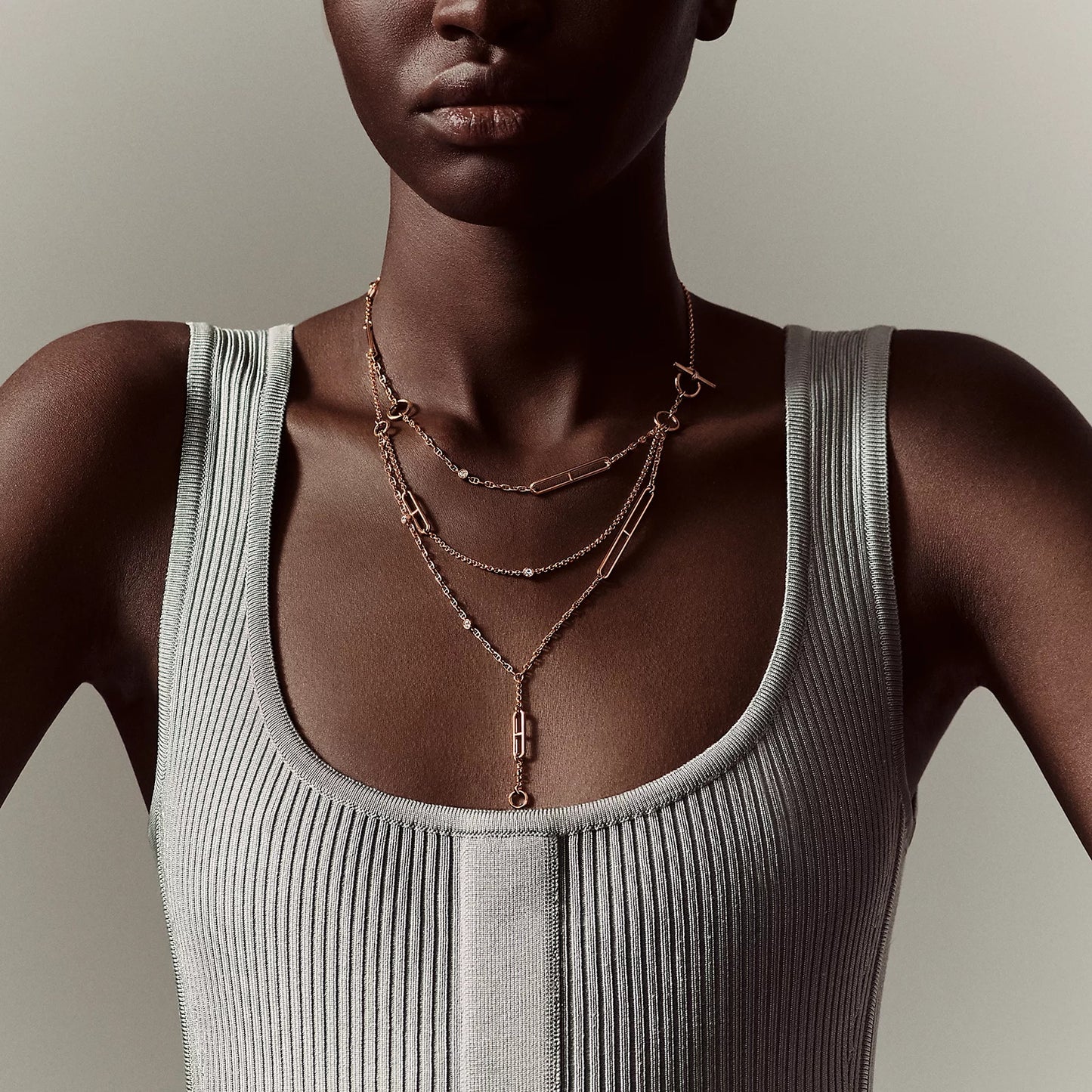 AMS-H222102B long day multi-layer necklace