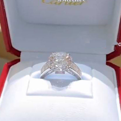 KDY-RD3381四爪梯方戒臂2ct