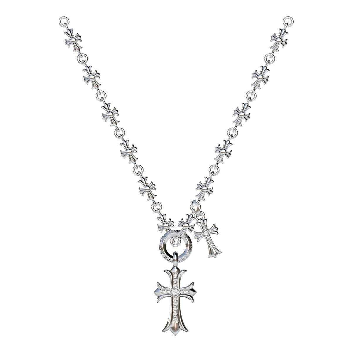 KLX-218543 cross necklace