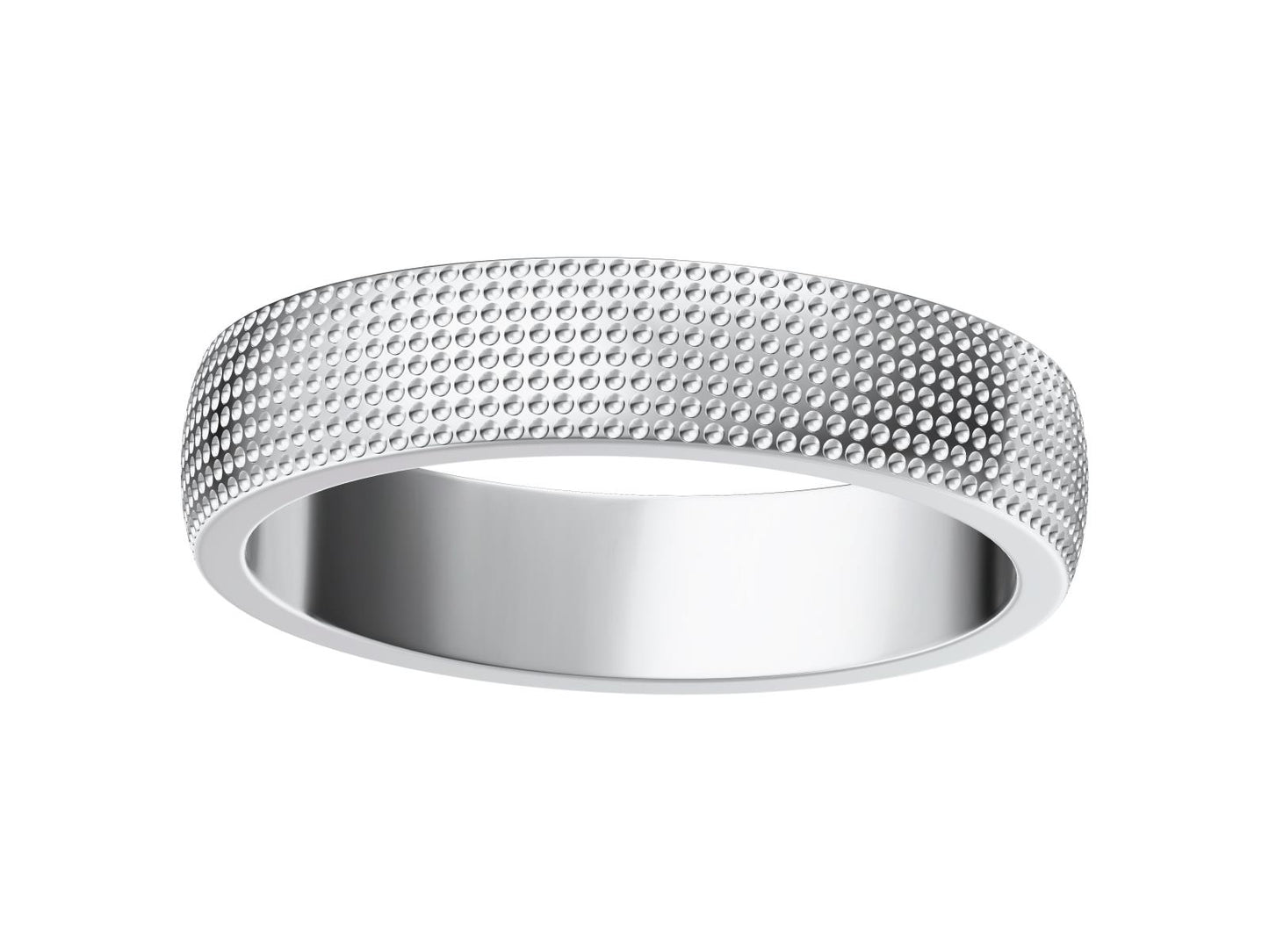 DBES-R150315 light gold wide pit pattern ring