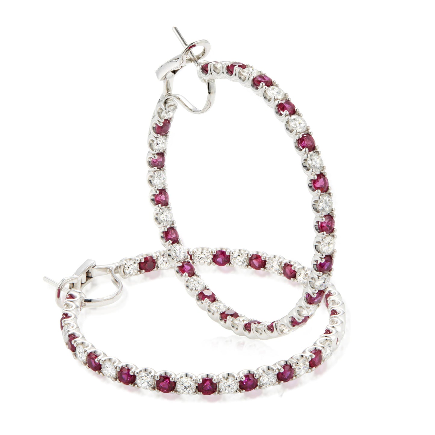 GLF-RGE921 ruby round earring clip