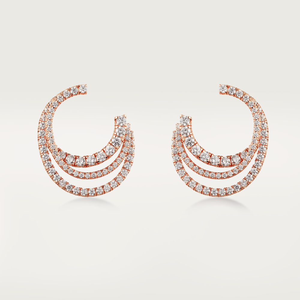 KDY-N8515137 three-ring tiger mouth earrings