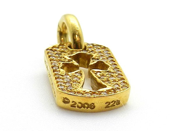 KLX-XL816225 full diamond hollow cross pendant