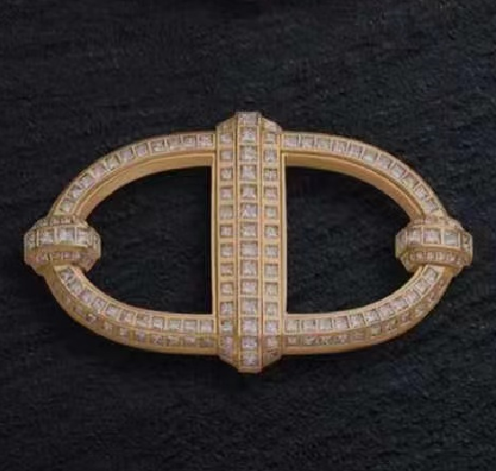 AiHshi-H151438T full diamond Japanese lettering belt buckle