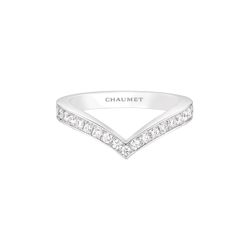SM-083517V-shaped half diamond ring