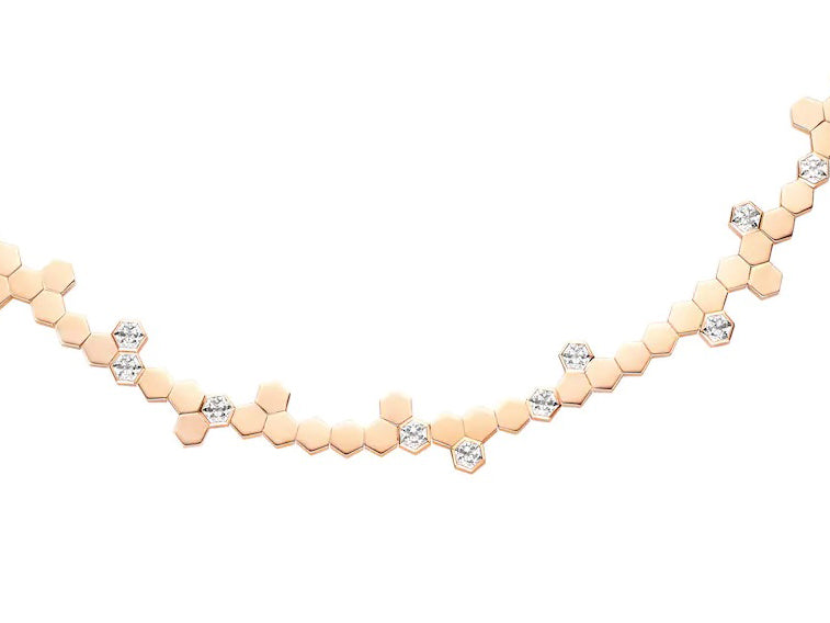 SM-085089 Honeycomb set necklace