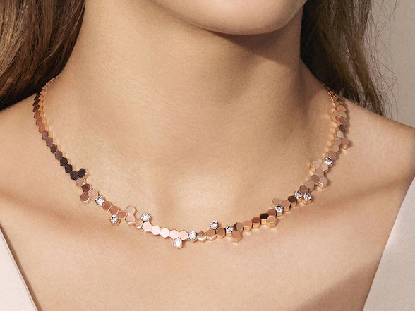 SM-085089 Honeycomb set necklace