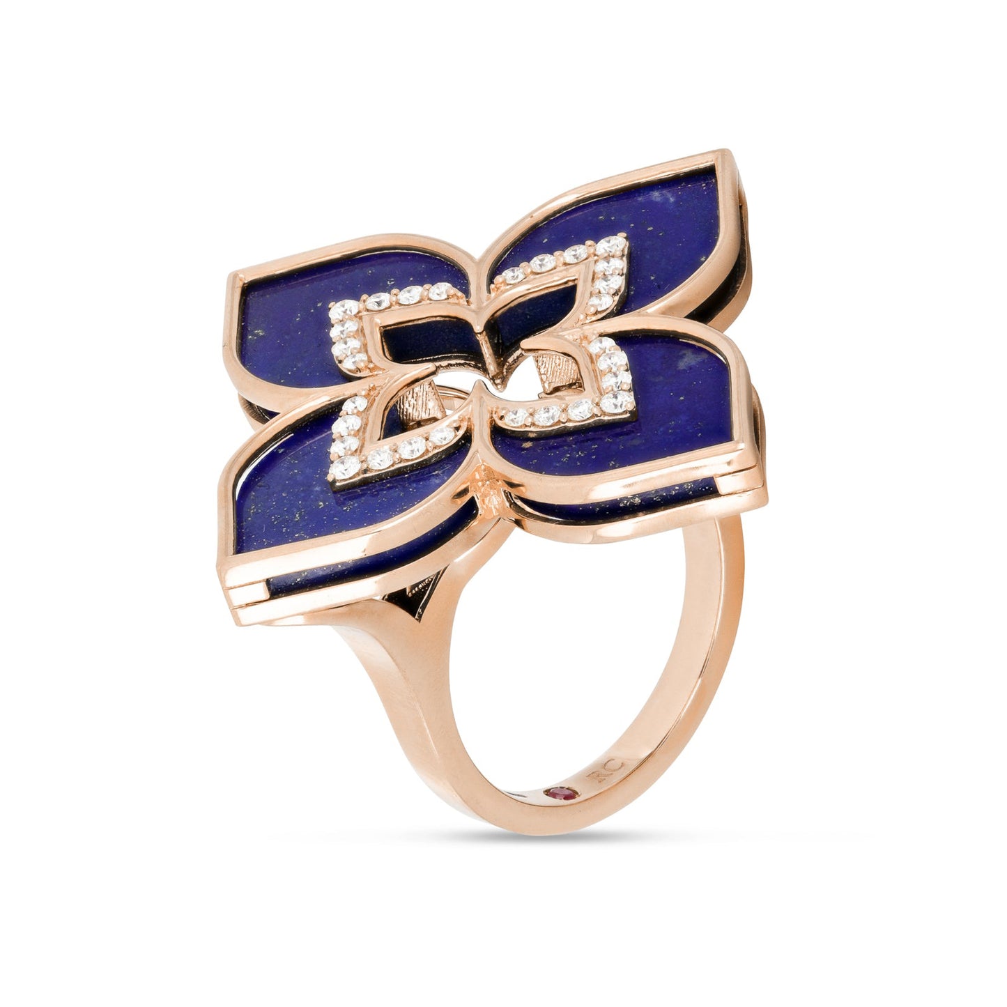 LBT-ADV777RI3193光金玛瑙飞镖四叶草戒指34mm