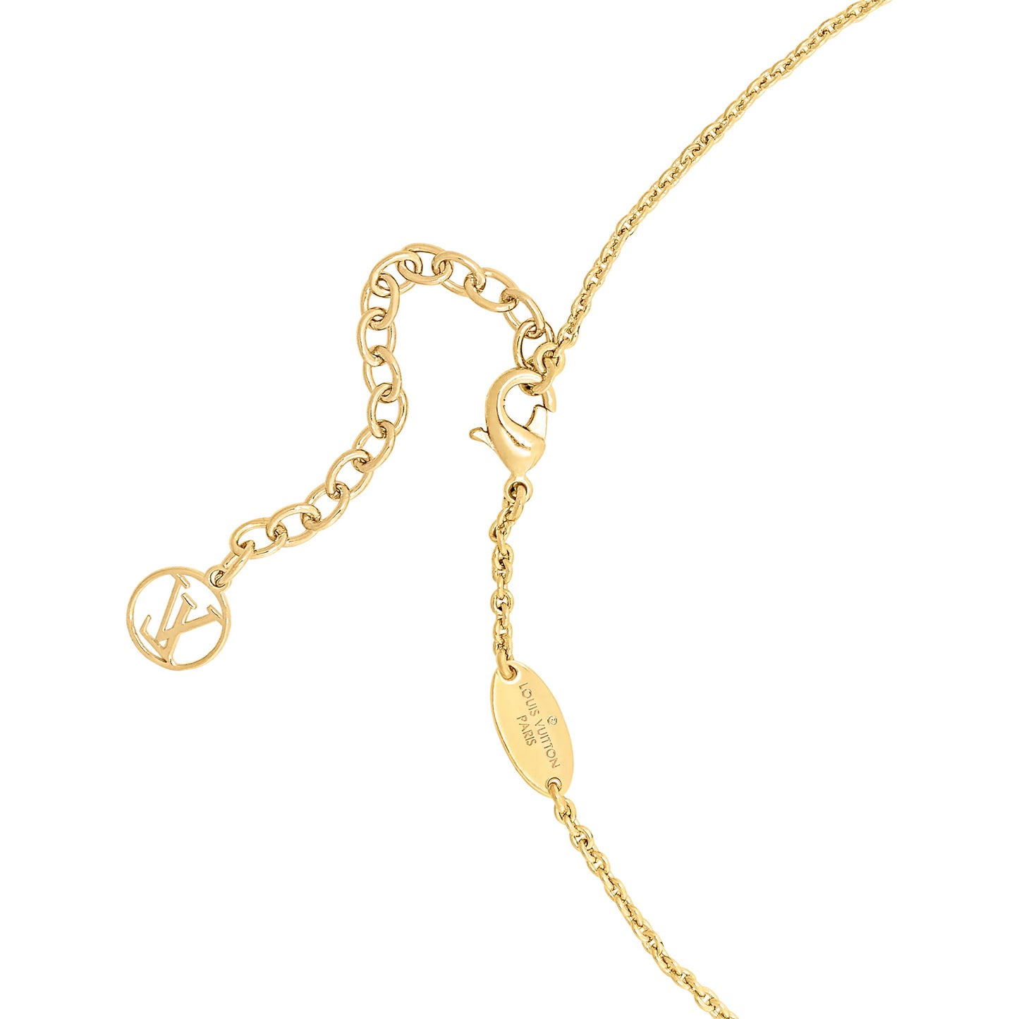 LV-M00783 new plum blossom with LOGO chain pendant necklace