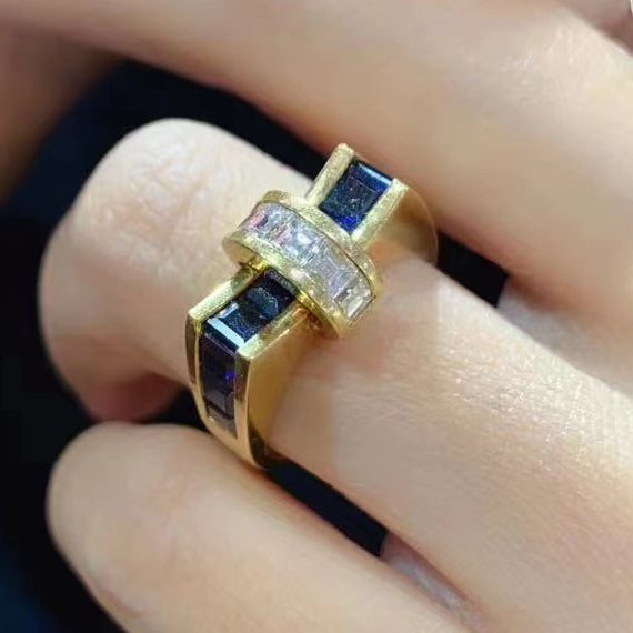 KDY-N5645882 Cross Ladder Square Ring 12#