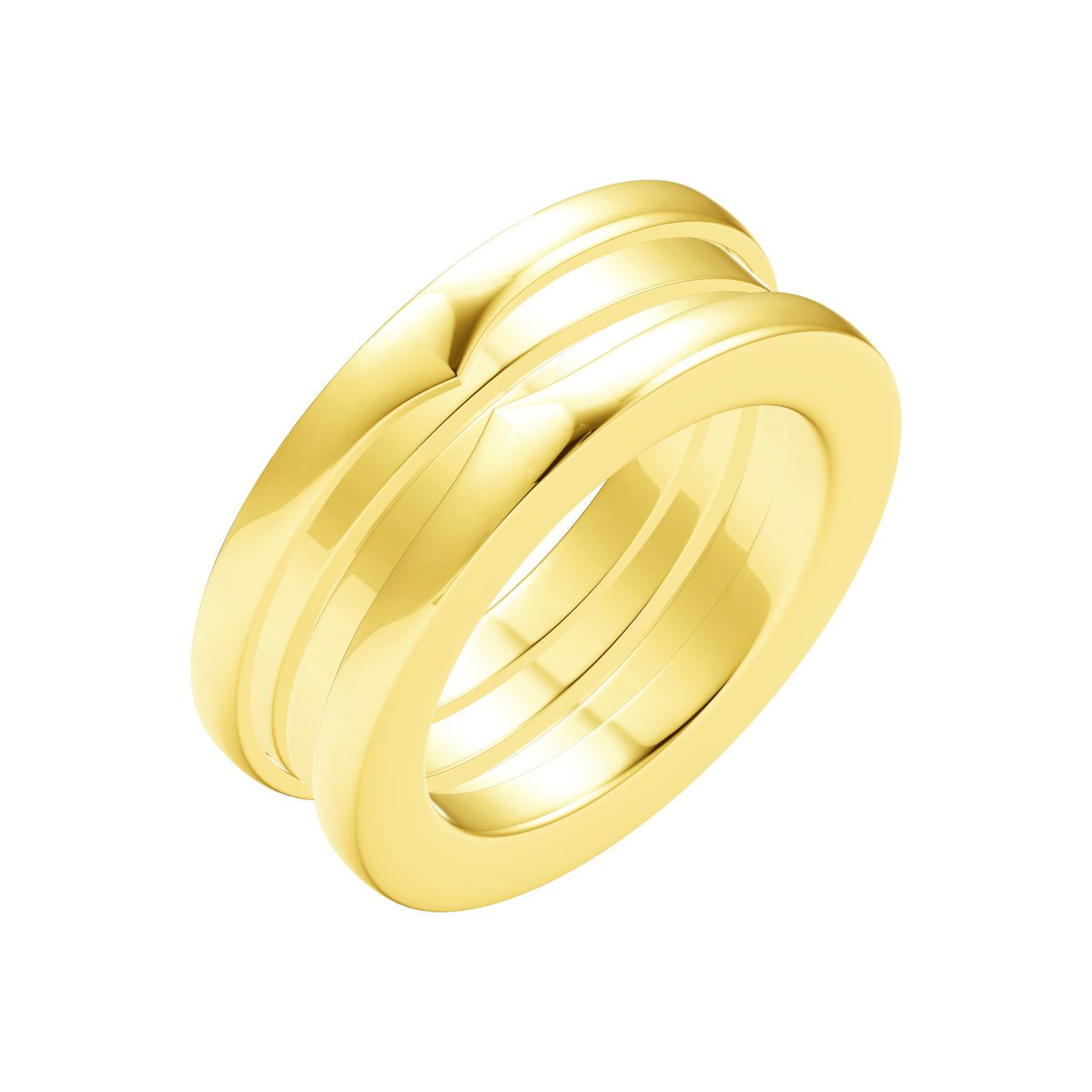 BGL-AN629475 light gold large spring 1.5 circle ring