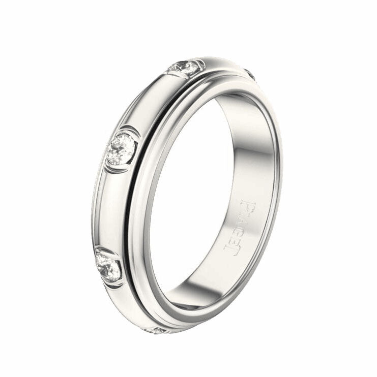 BJ-G34P6C00 eight diamond wave surface rotating ring