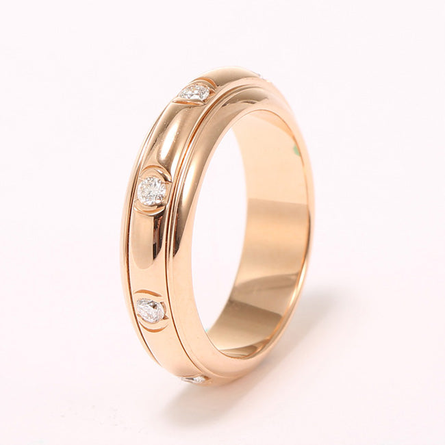 BJ-G34P6C00 eight diamond wave surface rotating ring