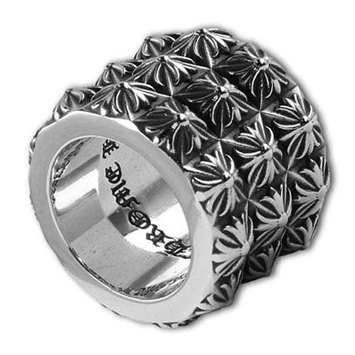 KLX-CH328044 cross three-layer ring