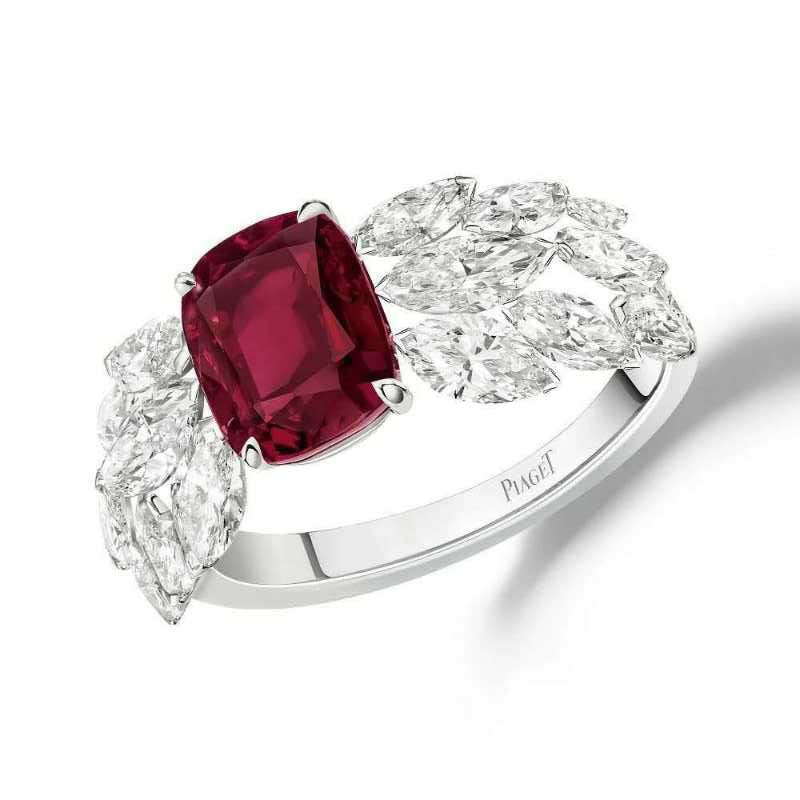 BJ-G34N1652 cross four-claw horse eye arm colored treasure ring