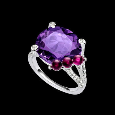 BJ-G34H1000 Cherry Cocktail Colorful Ring