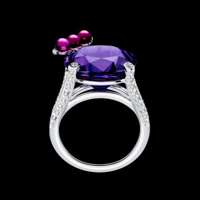 BJ-G34H1000 Cherry Cocktail Colorful Ring