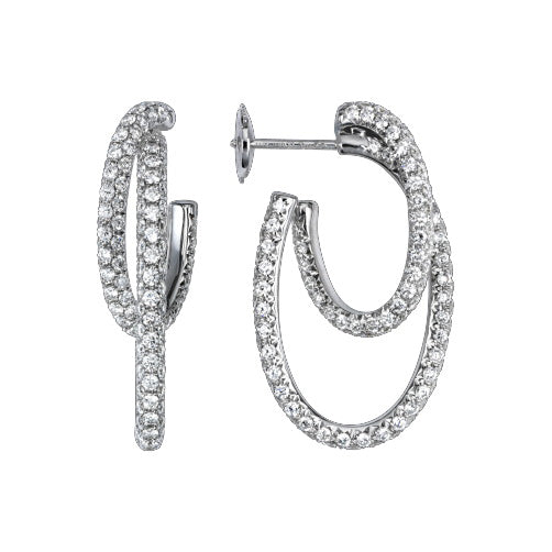 BJ-G38PY100 full diamond coil earrings