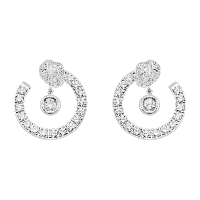 BJ-G38P8100 Rope knotted hoop earrings
