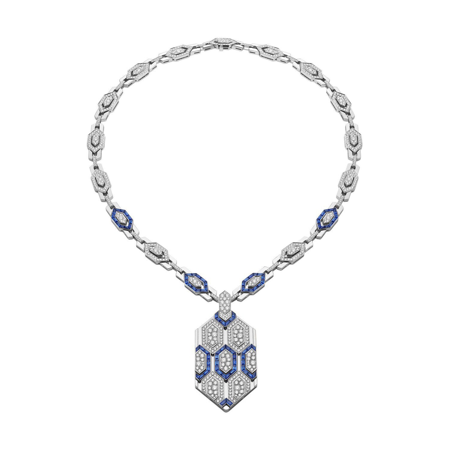 BGL-261814 Honeycomb Diamond Necklace