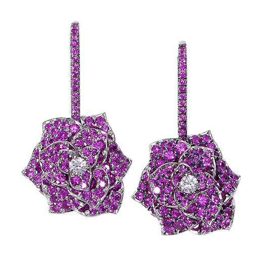 BJ-G38U2605 rose earrings