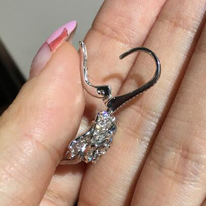 BJ-G38U2605 rose earrings