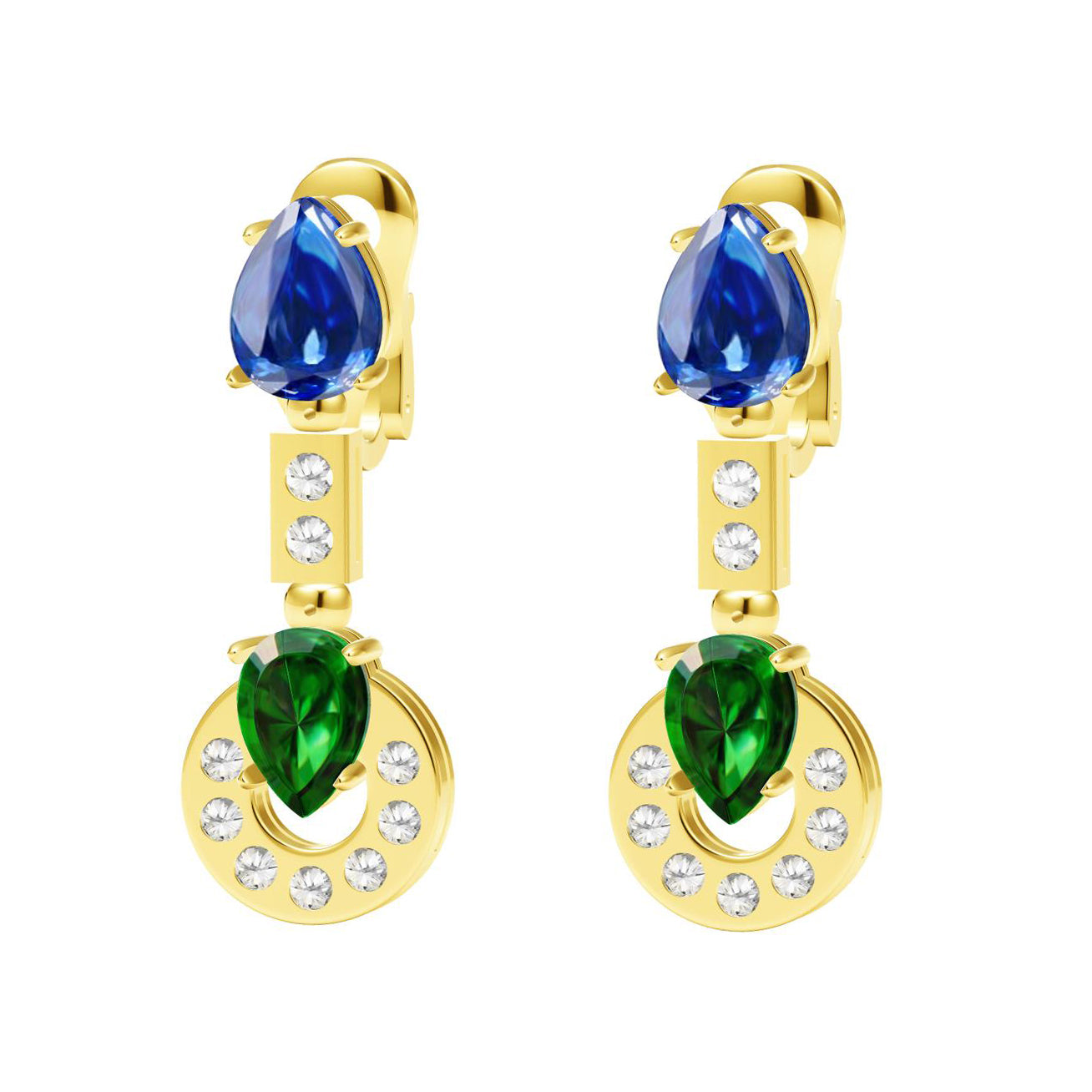 BGL-OR840433 water drop earrings long ear clip
