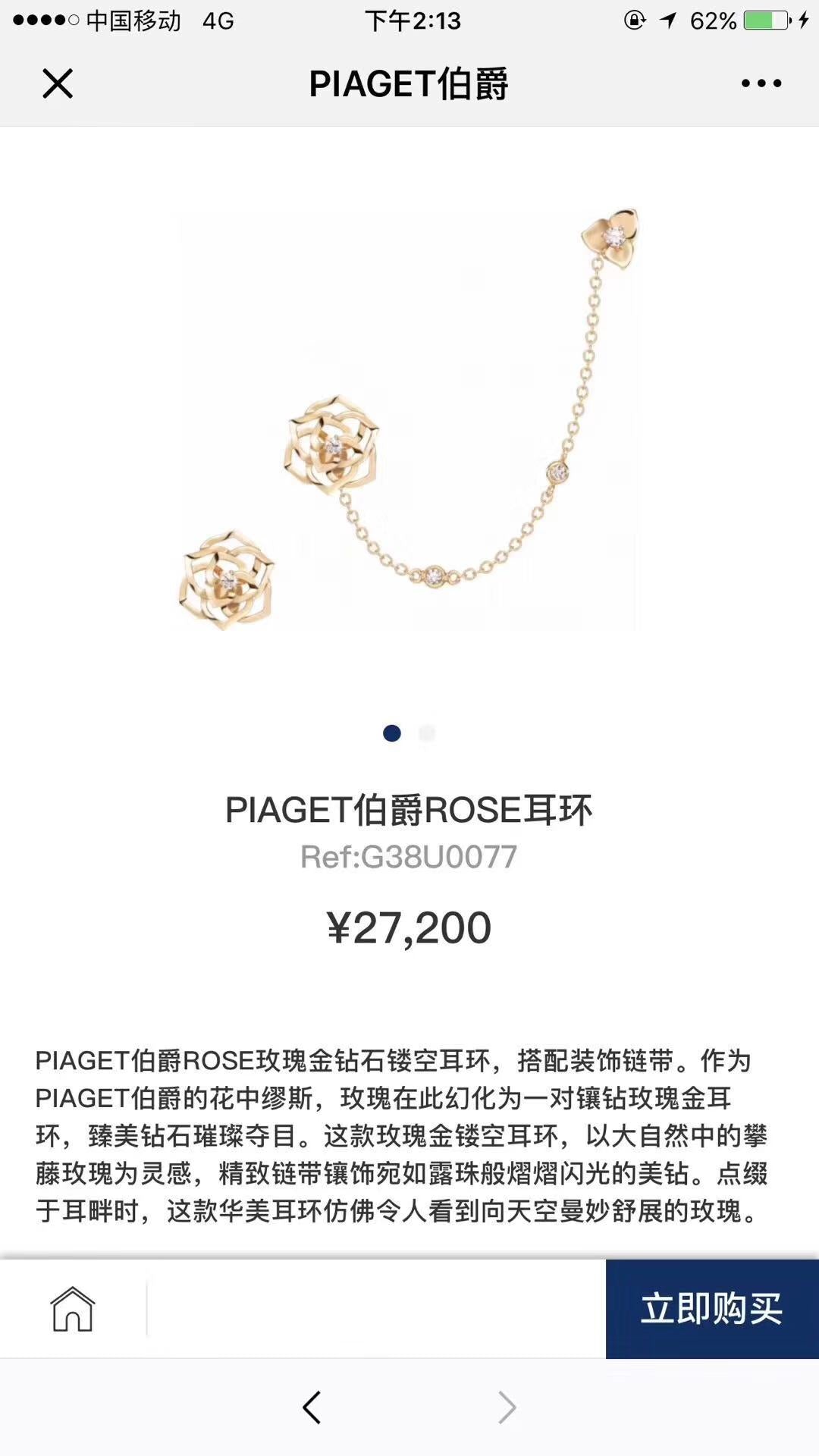 BJ-G38U0077光金丝带花耳环