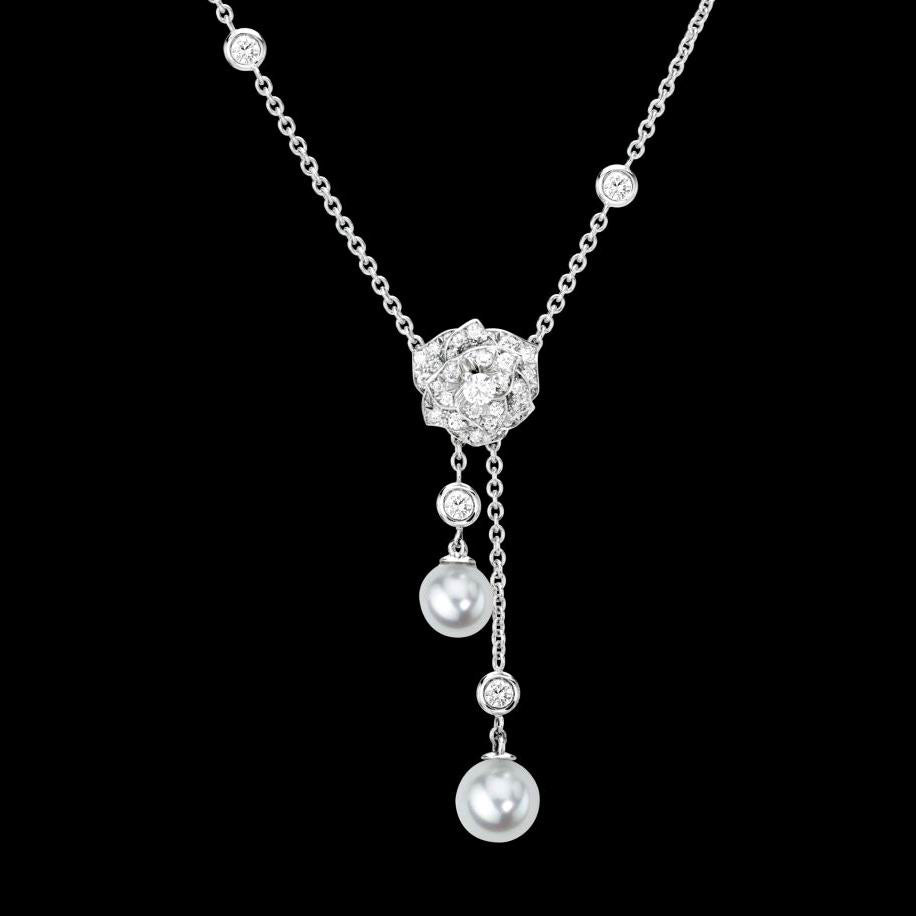 BJ-G33U0920 fully inlaid flower pearl pendant