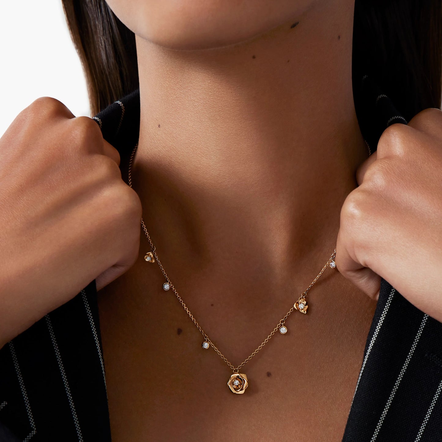 BJ-G37UB600 Rose Necklace
