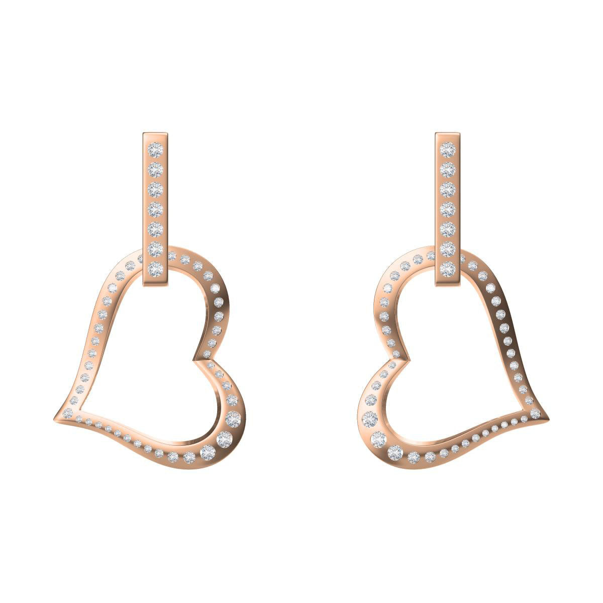 BJ-G33E1719 heart-shaped earrings