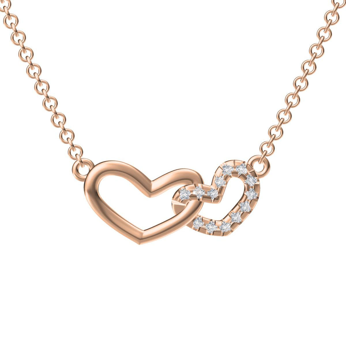 BJ-G33P4232 heart-shaped interlocking pendant