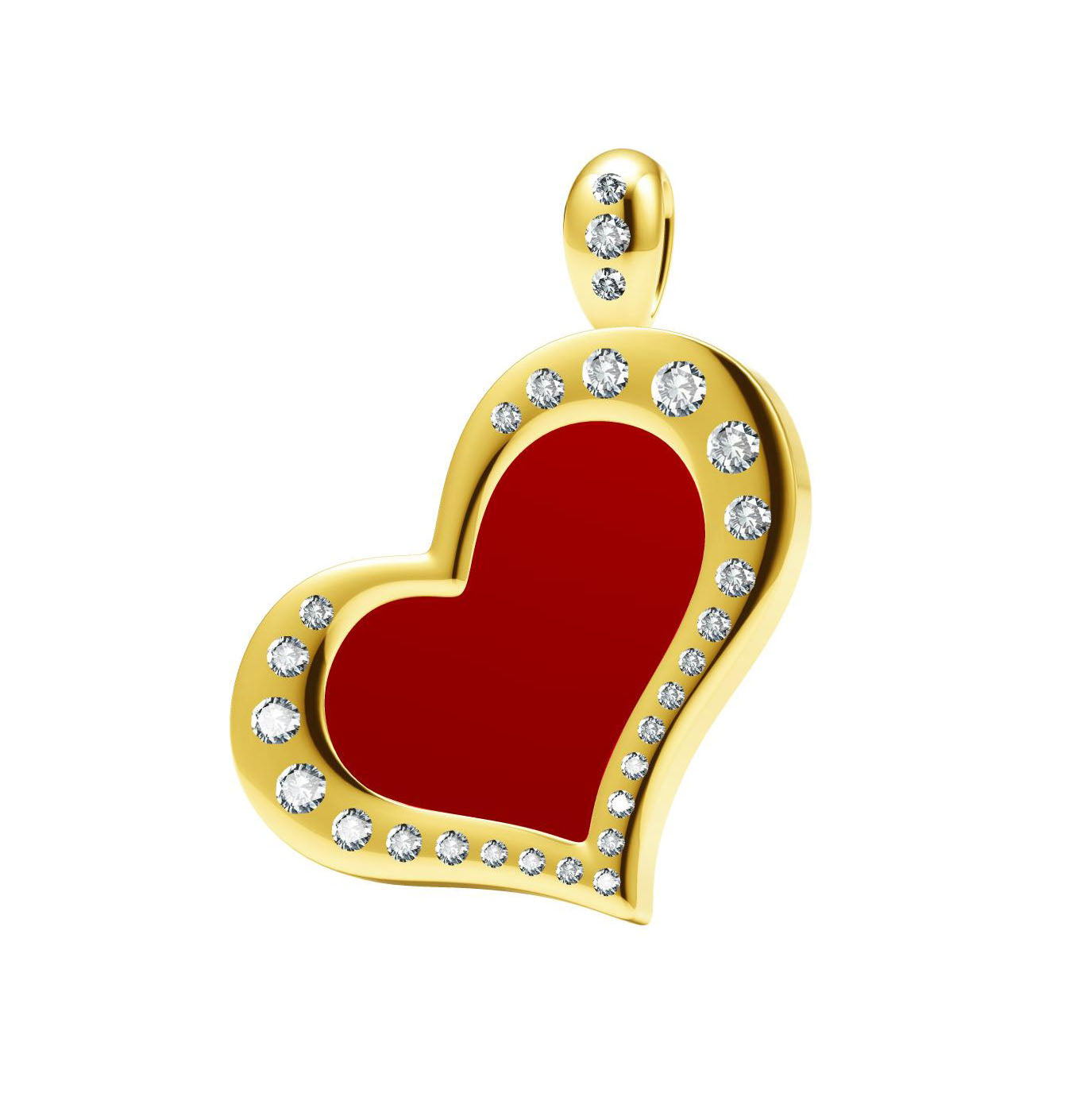 BJ-G33P7863 heart-shaped pendant