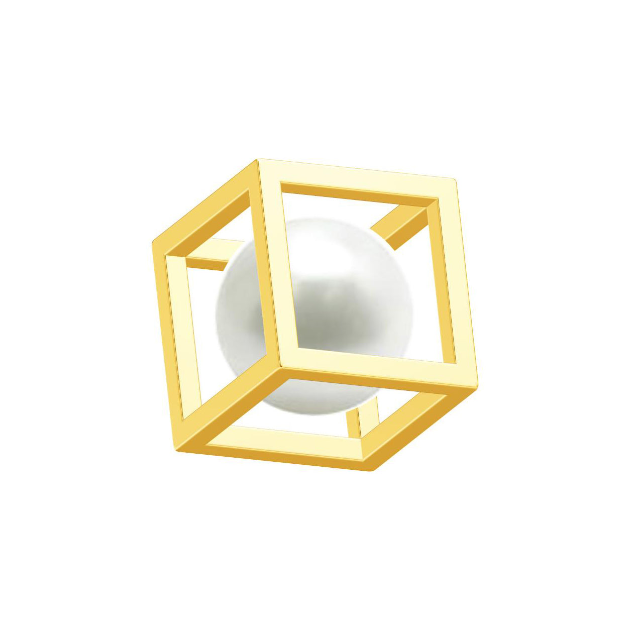 TSQ-009 cube square frame pendant